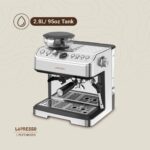 Lepresso Advanced Espresso Machine with Pressure Gauge - Silver - Image 4