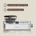 Lepresso Advanced Espresso Machine with Pressure Gauge - Silver - Image 8