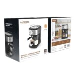 LePresso Coffee Machine 20 Bar Powerful Pressure Pump With Capsule Filter and Funnel - Black - Image 4