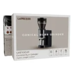 LePresso Grindeur Conical Burr Grinder with Digital Weight Control - Black - Image 5