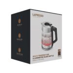 LePresso Multi-Temperature Illuminated Glass Kettle - Black - Image 3