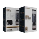 LePresso Portable Mini Espresso Machine with Travel Pouch - Black - Image 3
