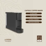 Lepresso Automatic Capsule Coffee Maker - Black - Image 3