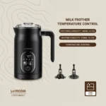 Lepresso Four Froth Milk Frother - Black - Image 3