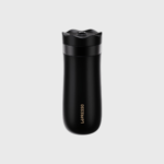 LePresso Insulated Mug with French Press - Black